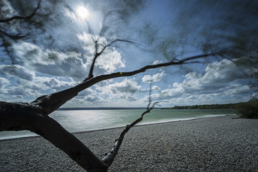 Fotografie vom stürmischer Ammersee